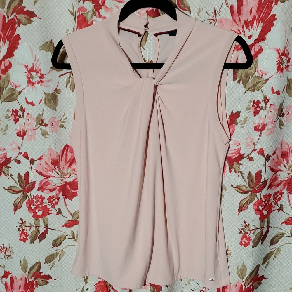 Tommy Hilfiger Light Pink Sleeveless Blouse Medium